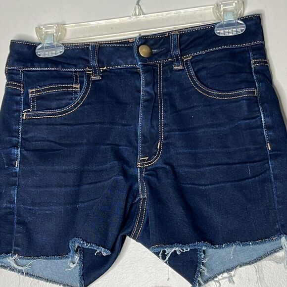 American Eagle Hi Rise Shortie Jean Shorts size 6 - Picture 1 of 9